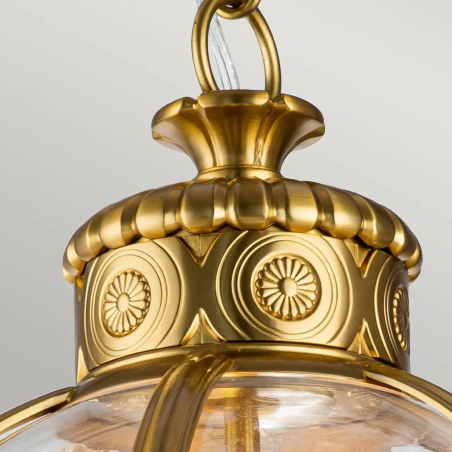 Złota lampa wisząca w kształcie kuli FE-ADAMS-3P-BB z serii ADAMS*Sklep Kaja Discount