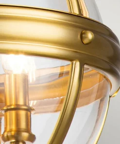 Złota lampa wisząca w kształcie kuli FE-ADAMS-3P-BB z serii ADAMS*Sklep Kaja Discount