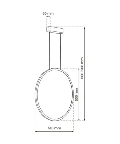 Best Sale Sklep Kaja Złota lampa wisząca w kształcie okręgu, LED ML8855 z serii SATURNO | Kaja Oświet