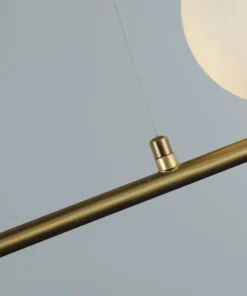 Outlet Sklep Kaja Złota lampa wisząca z białymi kloszami AZ4419 SANTANDER | Kaja złoty