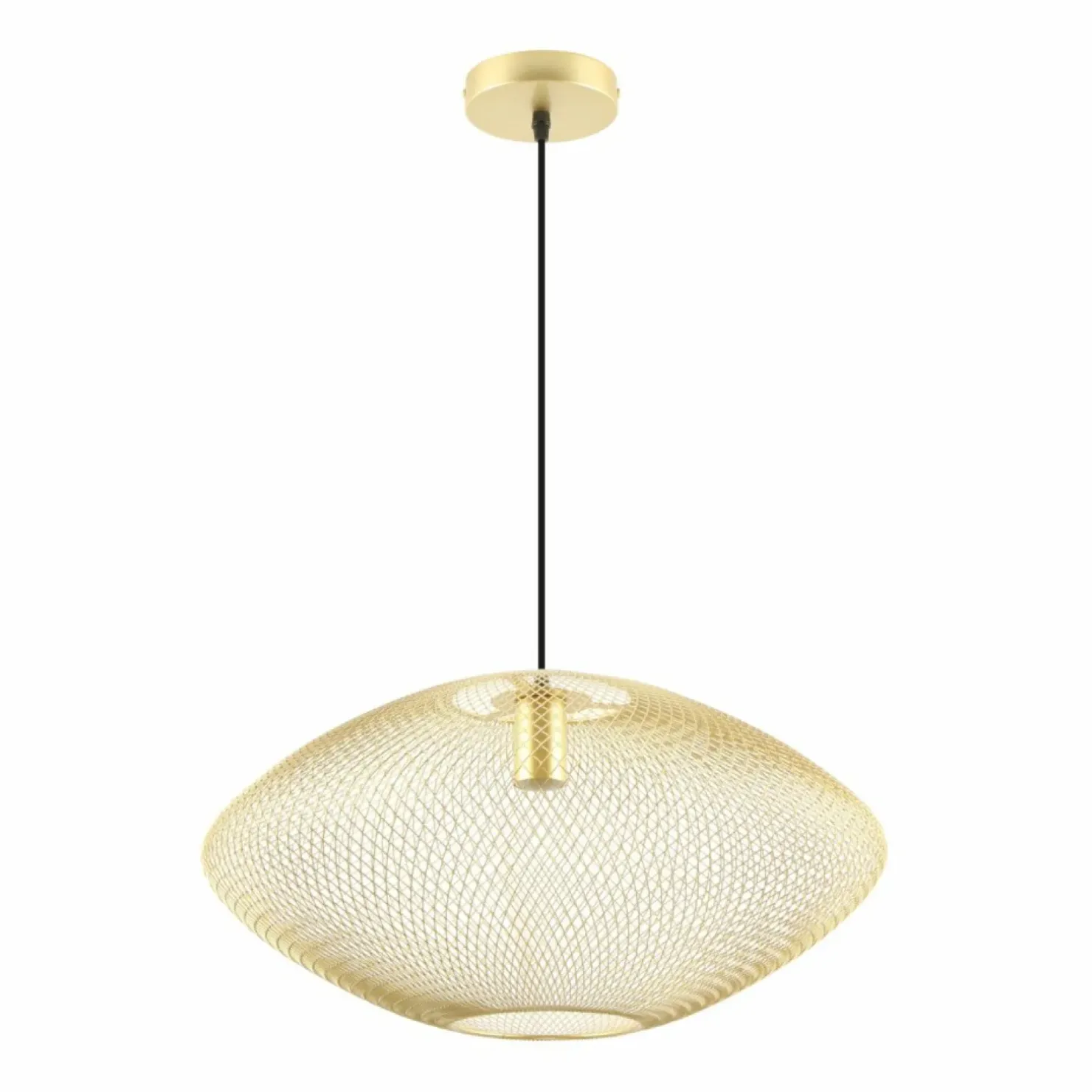 New Sklep Kaja Złota lampa wisząca z drucianym abażurem A8032L-GD ORION | Kaja