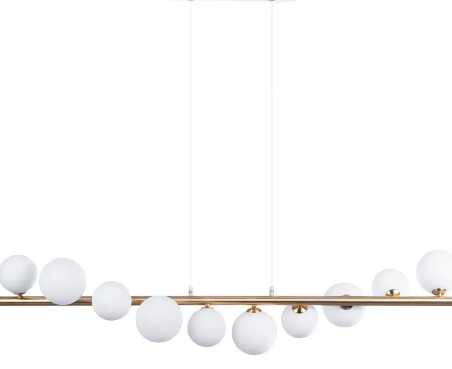 Outlet Sklep Kaja Złota lampa wisząca z kloszami do jadalni AZ4407 SYBILLA | Kaja złoty