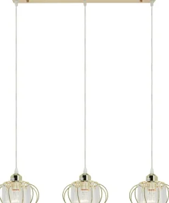 New Sklep Kaja Złota lampa wisząca z kryształkami 8221/3 TR z serii AC złoty