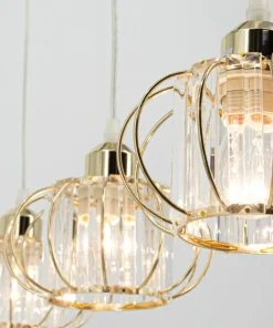 New Sklep Kaja Złota lampa wisząca z kryształkami 8221/3 TR z serii AC złoty
