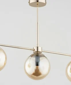 New Sklep Kaja Złota lampa wisząca z niebanalnymi kloszami AL 63084 | Kaja