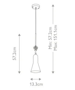Shop Sklep Kaja Złota lampa wisząca z ozdobą ETOILE-P-S-AB z serii ETOILE