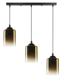 Shop Sklep Kaja Złota lampa wisząca z trzema kloszami 33-21175 z serii SERENA | Kaja Oświetlenie