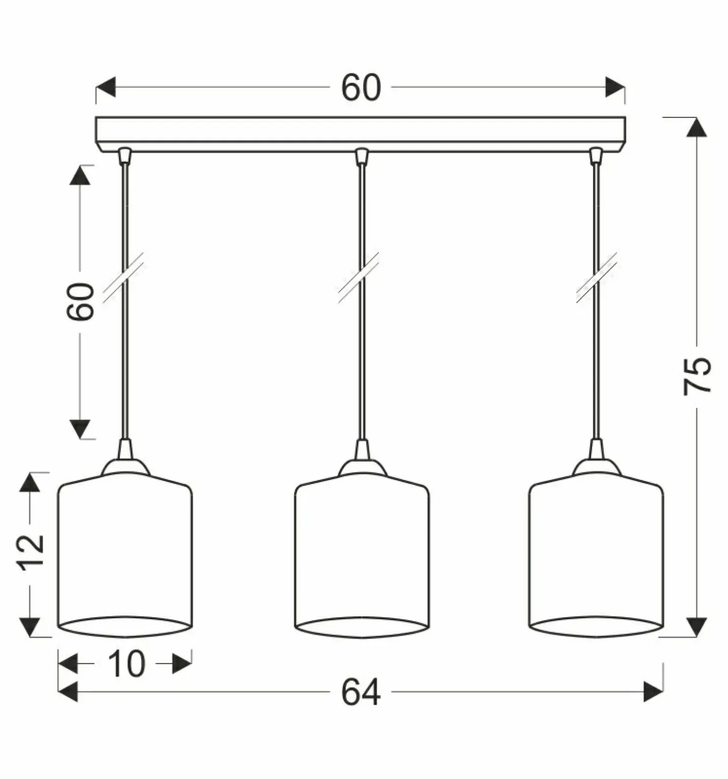 Shop Sklep Kaja Złota lampa wisząca z trzema kloszami 33-21175 z serii SERENA | Kaja Oświetlenie