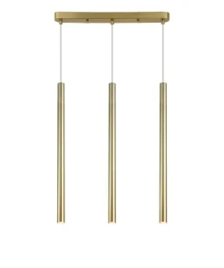 Cheap Sklep Kaja Złota lampa wisząca z tubami, nad stół LP-894/3L GD LUNGO | Kaja