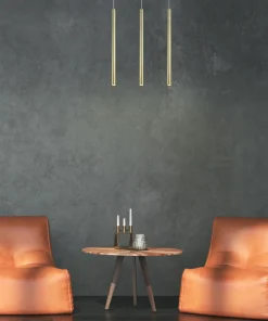 Cheap Sklep Kaja Złota lampa wisząca z tubami, nad stół LP-894/3L GD LUNGO | Kaja