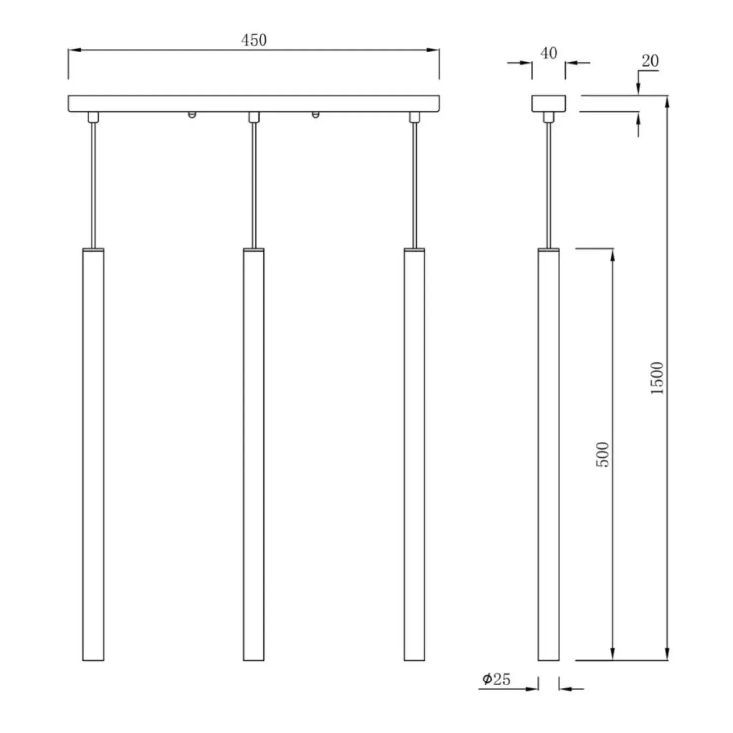 Cheap Sklep Kaja Złota lampa wisząca z tubami, nad stół LP-894/3L GD LUNGO | Kaja