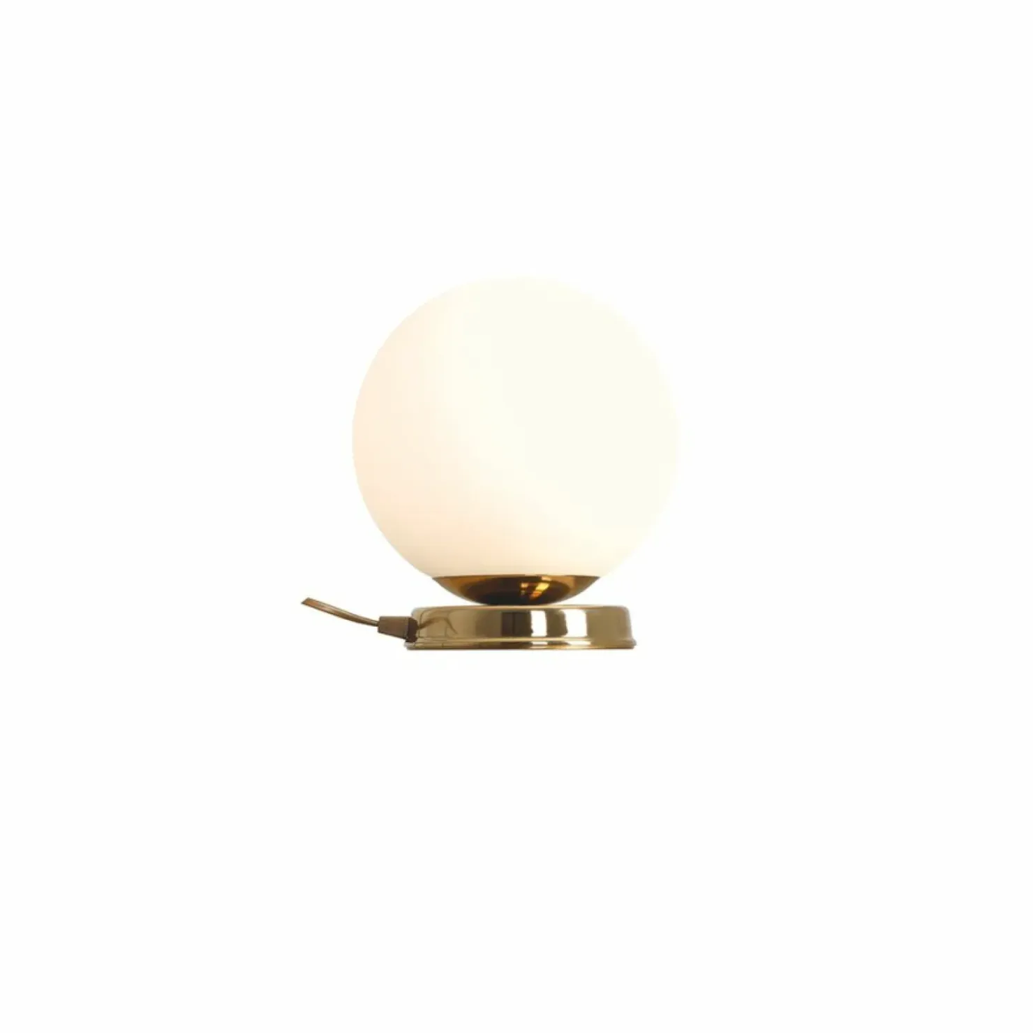 Złota lampka biurkowa z kloszem do biura 1076B30_M BALL | Kaja*Sklep Kaja Flash Sale