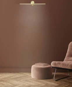 Złota, ledowa lampa ścienna 40cm LP-777/1W M GD z serii MODERN SLIM*Sklep Kaja Sale