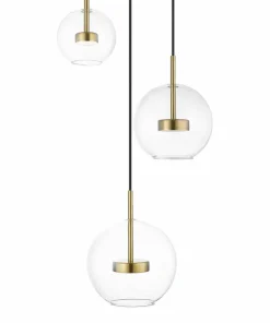 Shop Sklep Kaja Złota, ledowa lampa z kloszami P0428-03L-L4AC ENCELADUS | Kaja