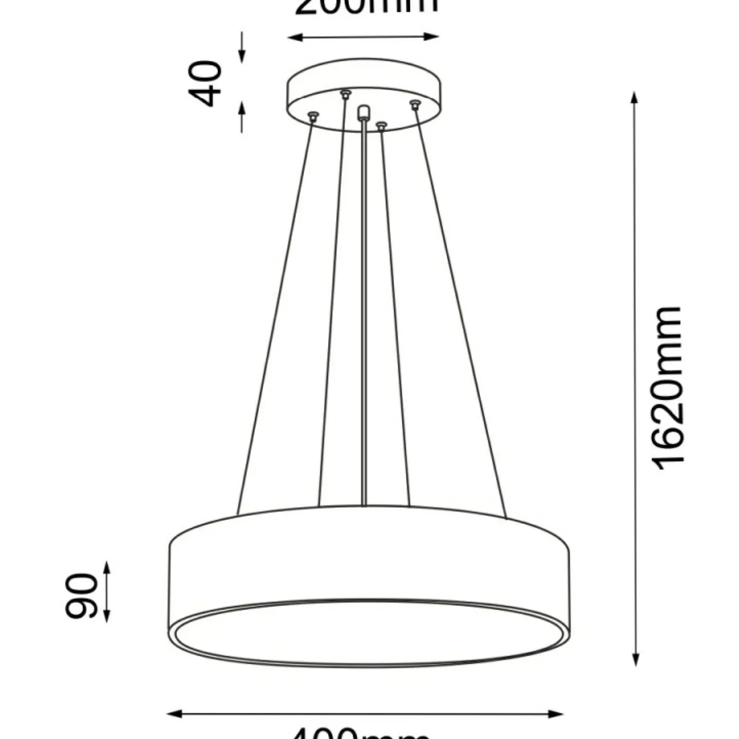 Discount Sklep Kaja Złota, matowa lampa wisząca do sypialni ⌀40cm ANT 5092 SENGO | Kaja