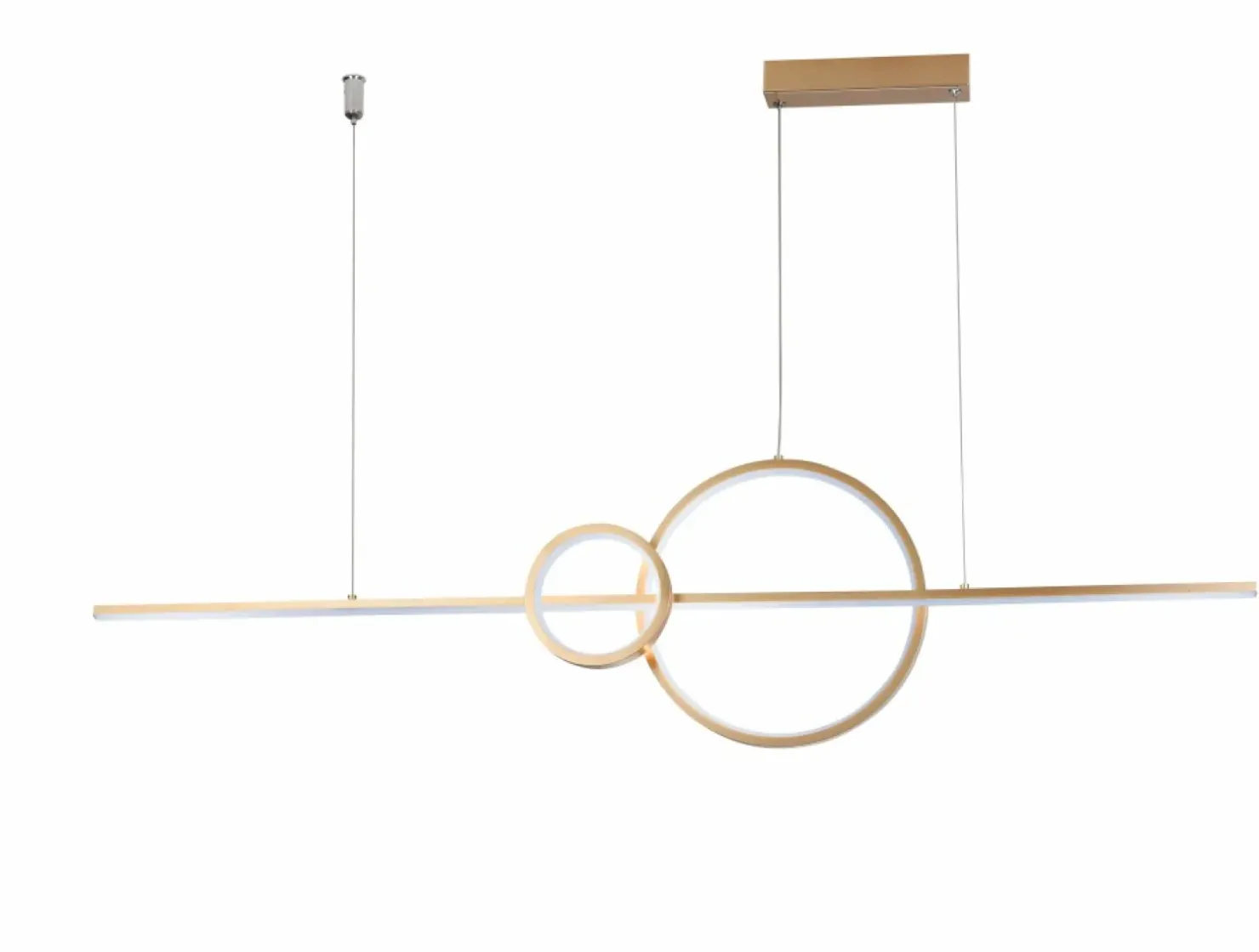 Discount Sklep Kaja Złota, minimalistyczna lampa wisząca LED do jadalni AZ5260 SARA | Kaja złotopiaskowane