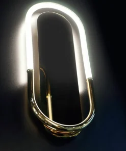 Złota, nowoczesna lampa ścienna LED MX W0290D OLIVIA | Kaja*Sklep Kaja Fashion