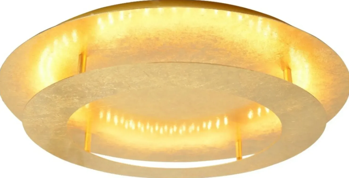 Złota, nowoczesna lampa sufitowa LED 98-66190 MERLE | Kaja Oświetlenie*Sklep Kaja Store