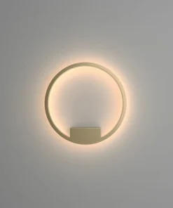 Złota obręcz, ledowa lampa ścienna MOD058WL-L25BS3K z serii RIM | Kaja*Sklep Kaja Cheap