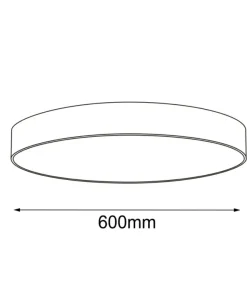 Złota, okrągła lampa sufitowa E27 ⌀60cm ANT 1294 SENGO | Kaja*Sklep Kaja Outlet