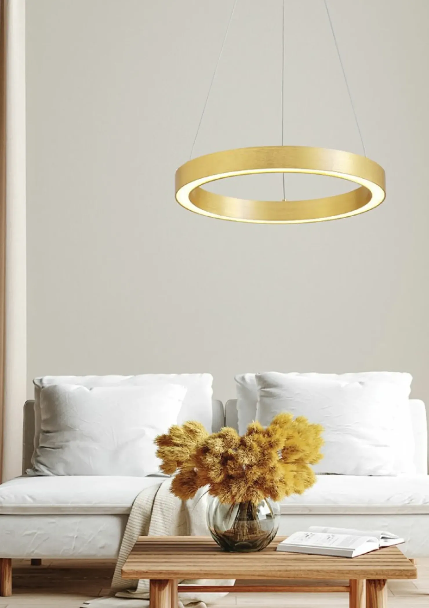 Flash Sale Sklep Kaja Złota, okrągła lampa wisząca LED PL200910-400-GD CARLO | Kaja
