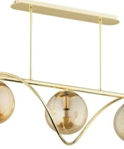 Fashion Sklep Kaja Złota, ozdobna lampa wisząca nad stół w jadalni AL 62358 z serii VARNA
