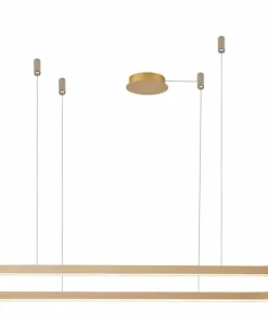 Sale Sklep Kaja Złota, szeroka lampa wisząca nad stół 150cm LED AZ5058 ELENA | Kaja