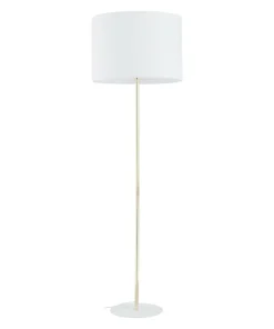 Złoto-biała lampa stojąca glamour TK 16033 UMBERTO WHITE GOLD | Kaja*Sklep Kaja Shop
