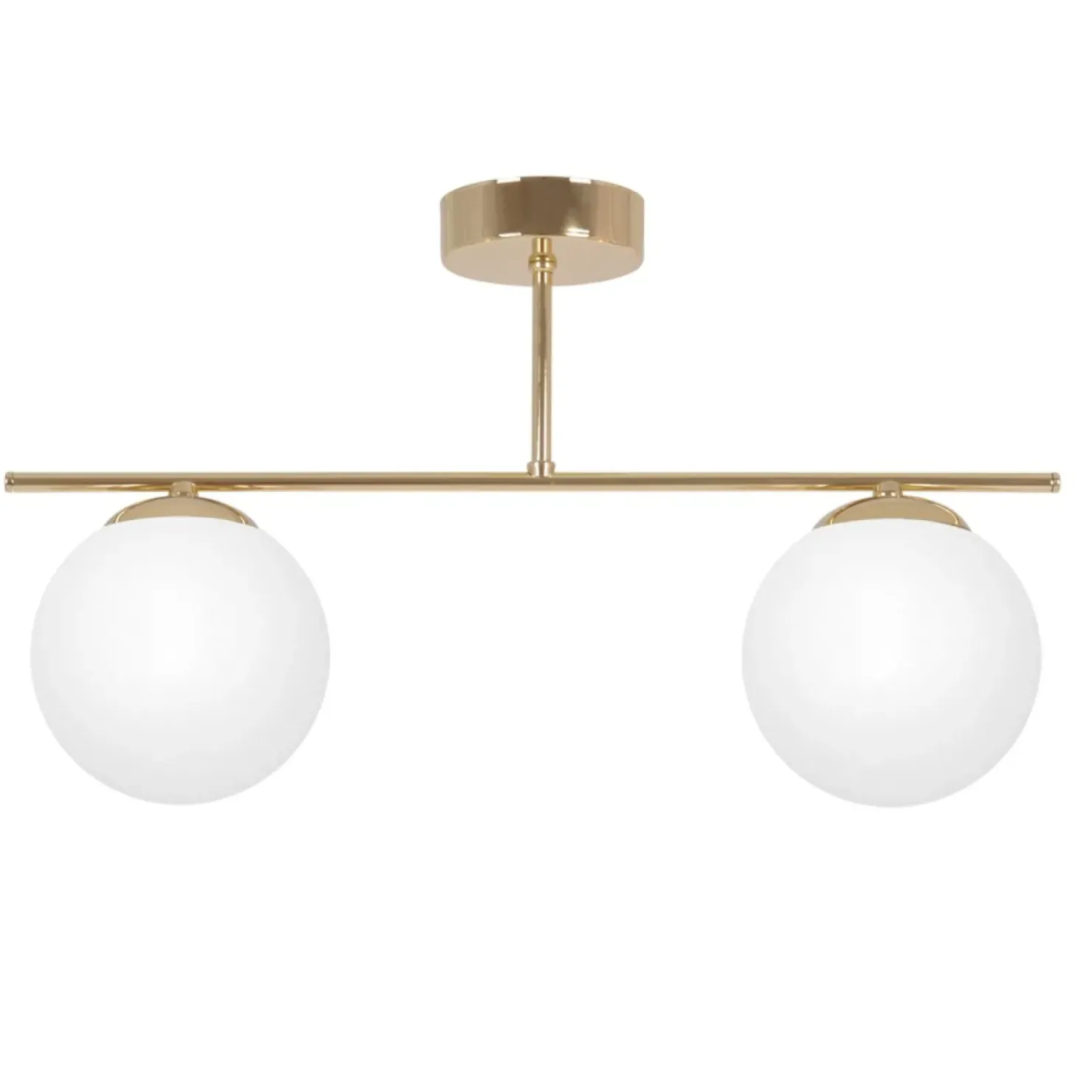 New Sklep Kaja Złoto-biała lampa sufitowa nad aneks kuchenny K-5421 z serii REA