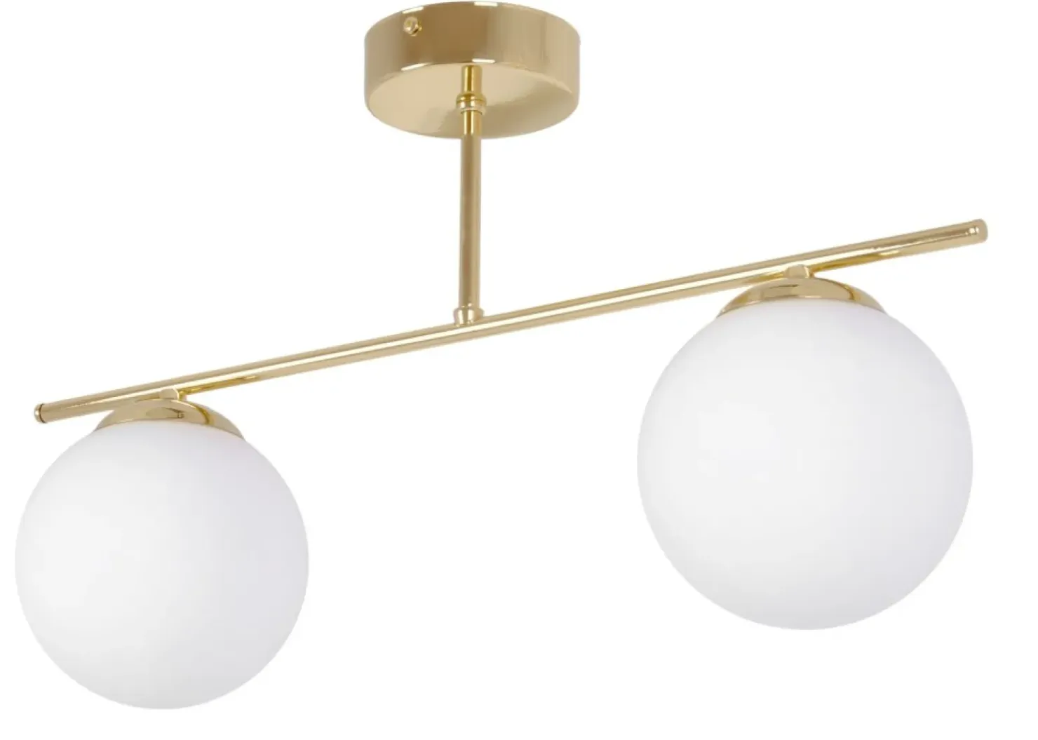 New Sklep Kaja Złoto-biała lampa sufitowa nad aneks kuchenny K-5421 z serii REA