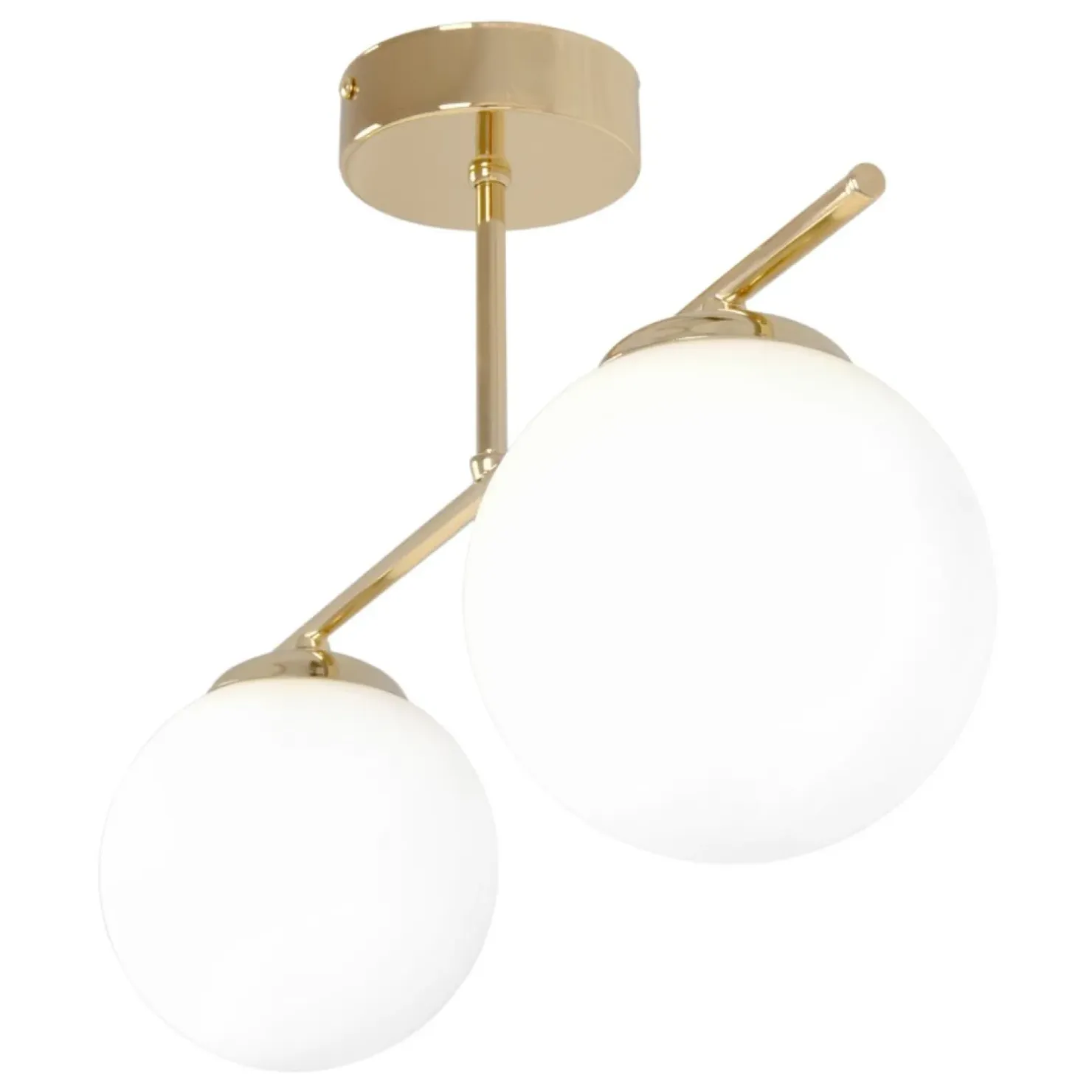 New Sklep Kaja Złoto-biała lampa sufitowa nad aneks kuchenny K-5421 z serii REA