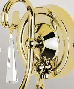 Złoty, elegancki kinkiet, świecznik AG1-POL-BRASS z serii AEGEAN*Sklep Kaja Online