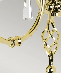 Złoty, elegancki kinkiet, świecznik AG1-POL-BRASS z serii AEGEAN*Sklep Kaja Online