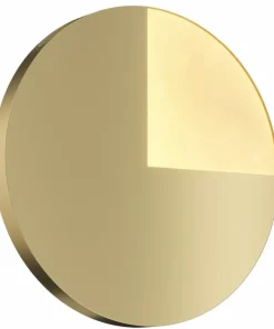 Złoty kinkiet, ledowe koło, moc 12W MOD320WL-L12BS3K z serii JUPITER*Sklep Kaja Sale