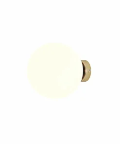 Złoty kinkiet na złotej podstawie E27 1076C30_M BALL | Kaja*Sklep Kaja Shop