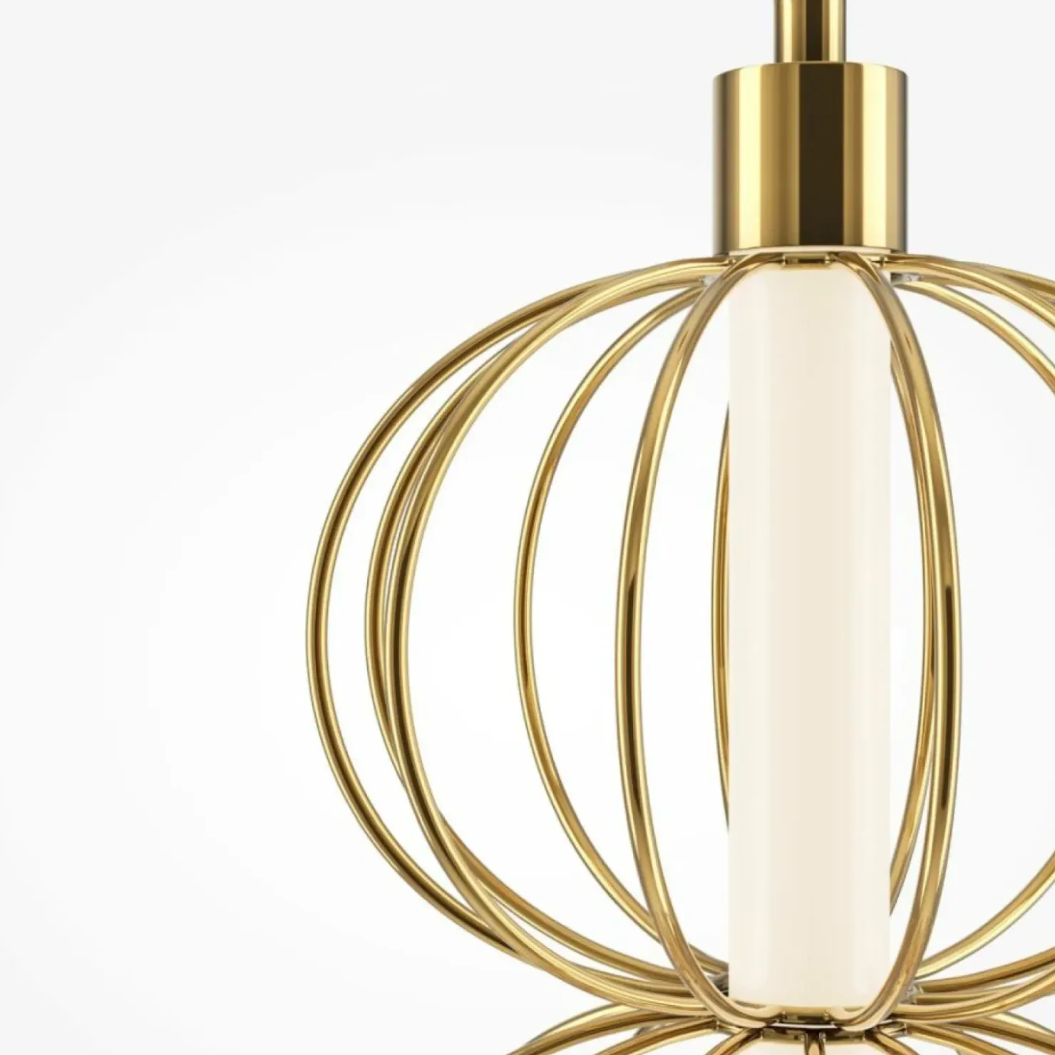 Złoty kinkiet, wbudowany LED MOD216WL-L10G3K z serii GOLDEN CAGE*Sklep Kaja Online