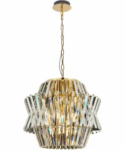 Best Sale Sklep Kaja Złoty, kryształowy żyrandol w stylu pałacowym ML0401 CROWN | Kaja