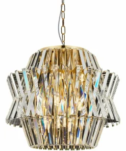 Best Sale Sklep Kaja Złoty, kryształowy żyrandol w stylu pałacowym ML0401 CROWN | Kaja