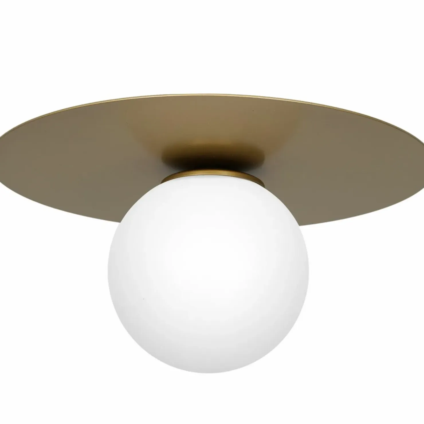 plafon, lampa sufitowa z białym kloszem LX 3309 z serii FLAT*Sklep Kaja Fashion