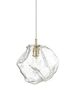 Fashion Sklep Kaja Złoty zwis z nieregularnym kloszem P0488-01B-U8AC ROCK | Kaja